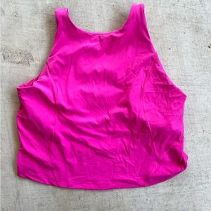 Align Tank High Neck Sonic Pink